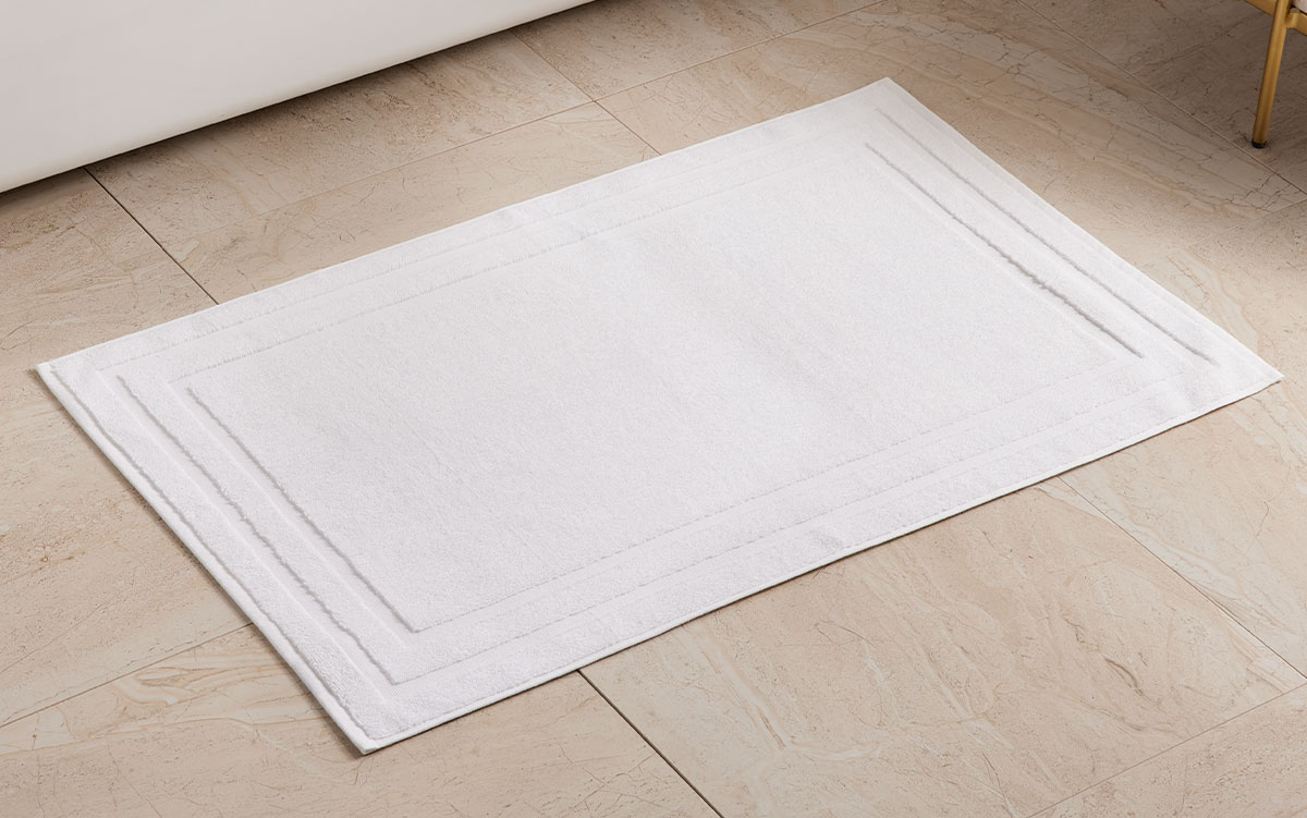 High-Quality Absorbent Cotton Terry Bath Mat