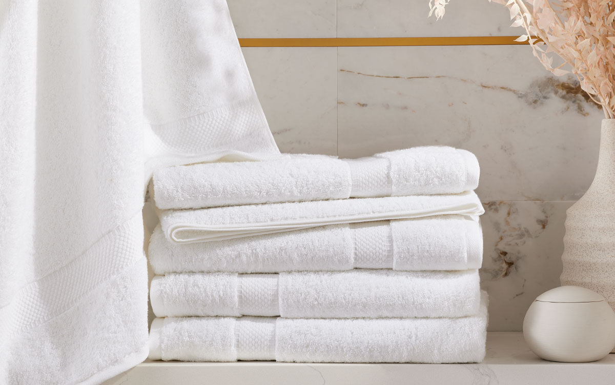 White Bath Towels