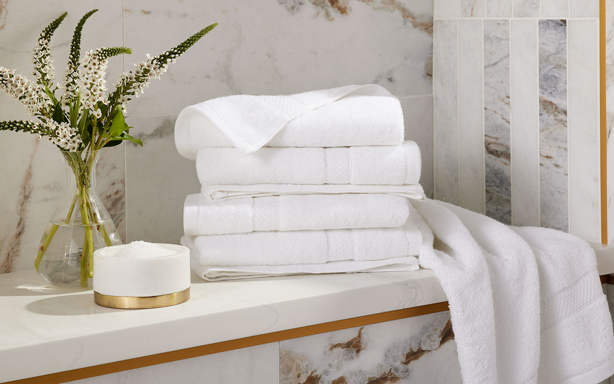 Stylish Cotton Terry Hand Towel  Shop Waldorf Astoria Hotels & Resorts